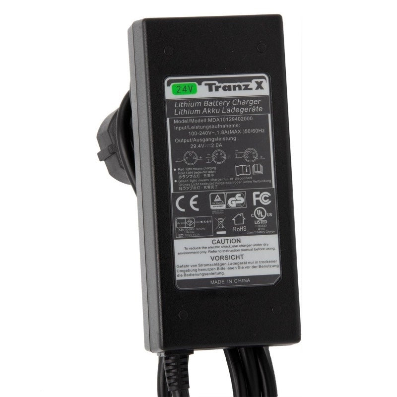 Caricabatterie TranzX 24V CH-02 - 29,4V/2,0A (ABCH4LB000010)
