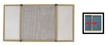 ZANZARIERE A TELAIO MARRONE CM.75X100 (COPPIA)