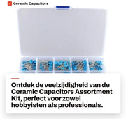 Kit di Condensatori Ceramici Assortito - 300 pezzi - 15 tipi - 3kV - Elettronica - Componenti - Utile per gli appassionati di elettronica - Adatto per progetti di DIY