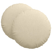 Cuscini per Seduta 2 pz | Cuscini per sedie Crema ?80 x 29 cm Tessuto