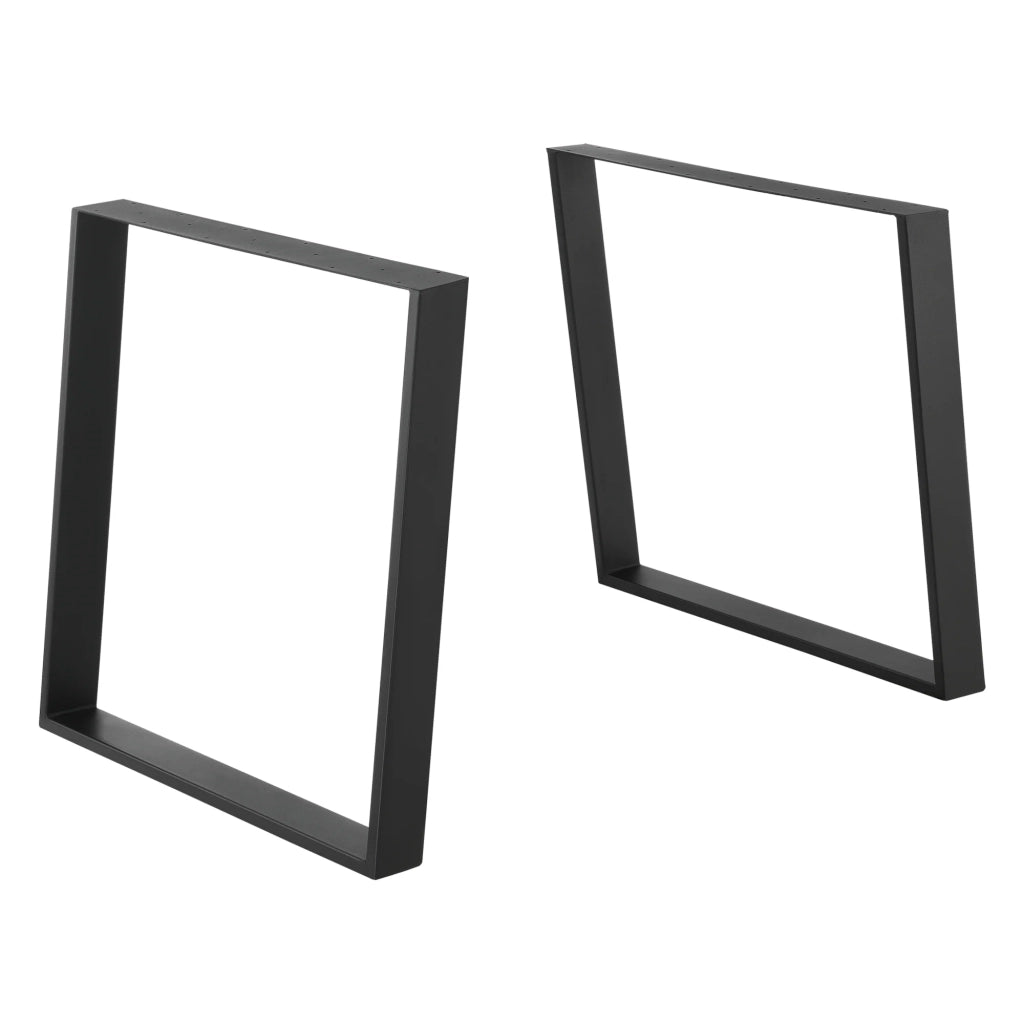 Set di 2 gambe per tavolo fai da te 75 x 72 cm nero opaco 03_0008095