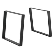 Set di 2 gambe per tavolo fai da te 75 x 72 cm nero opaco 03_0008095