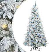 Albero di Natale | Decorazioni natalizie Artificiale con Rami Pieghevoli Bianco 240 cm