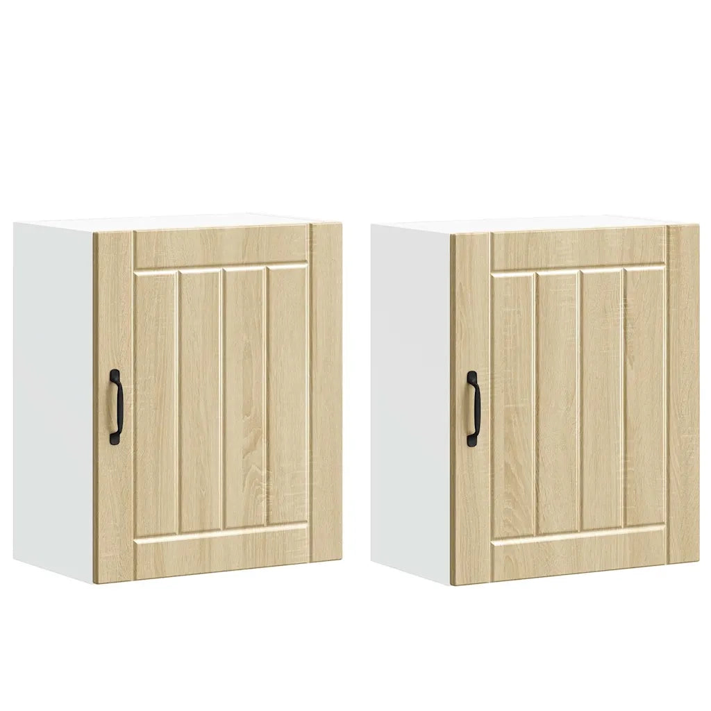 Pensili da cucina 2 pz Lucca in Legno Multistrato Rovere Sonoma 853804