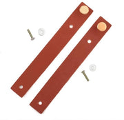 Maniglia in Alluminio con Manico in Pelle - Per Mobili - Per Dresser - Facile da Installare - Maniglia con Manico in Pelle - Materiali: Alluminio e Pelle - Codice Prodotto: 123456 - Modello: SC-KHPL