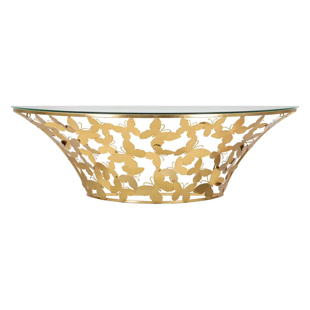 Azrou, Consolle un Ripiano, 120x41x37h cm oro