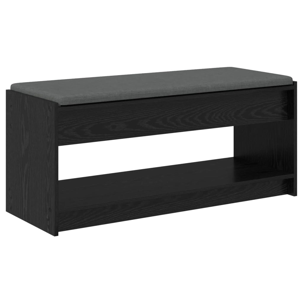 Panca per ingresso Rovere Nero 103 x 38 x 45 cm 891585