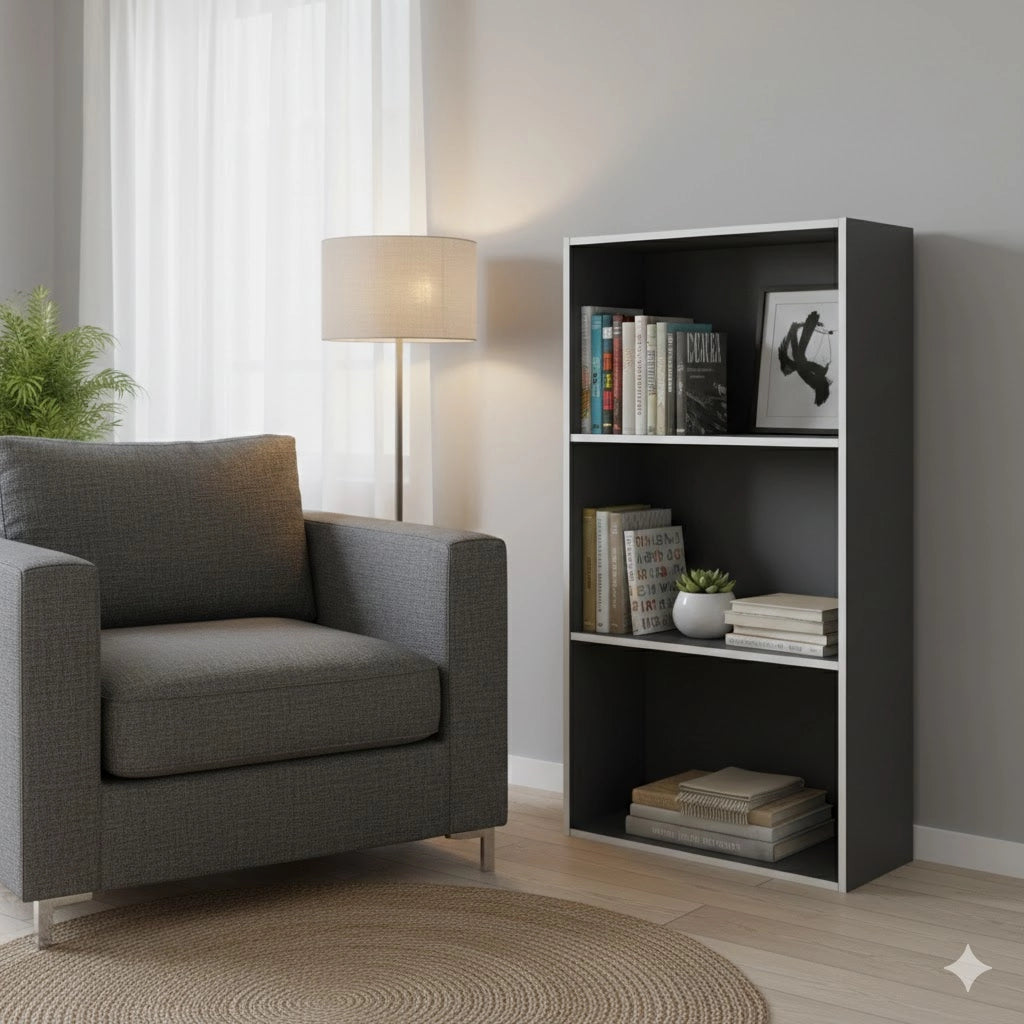 LIBRERIA 2 RIPIANI 50X22,8X95 CM ARDESIA- 1,0 pz