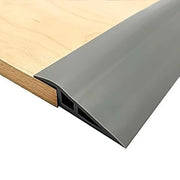 Striscia di copertura autoadesiva da 1 metro, profilo di transizione per pavimento, profilo di transizione autoadesivo per PVC, per transizioni di 15 mm di altezza, per lamina, tappeto, parquet (nero)
