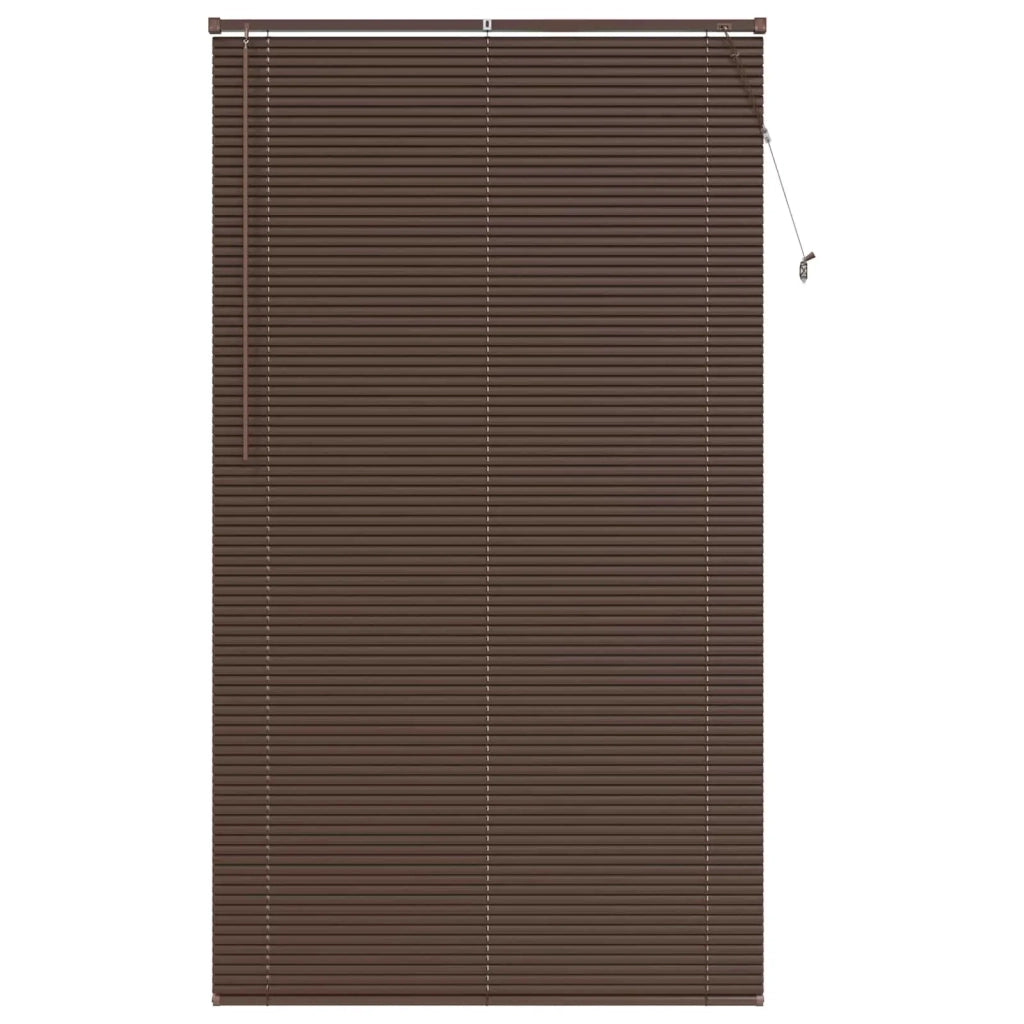 Tenda Veneziana Marrone Scuro con Motivo 213 x 110 cm 25 mm PVC