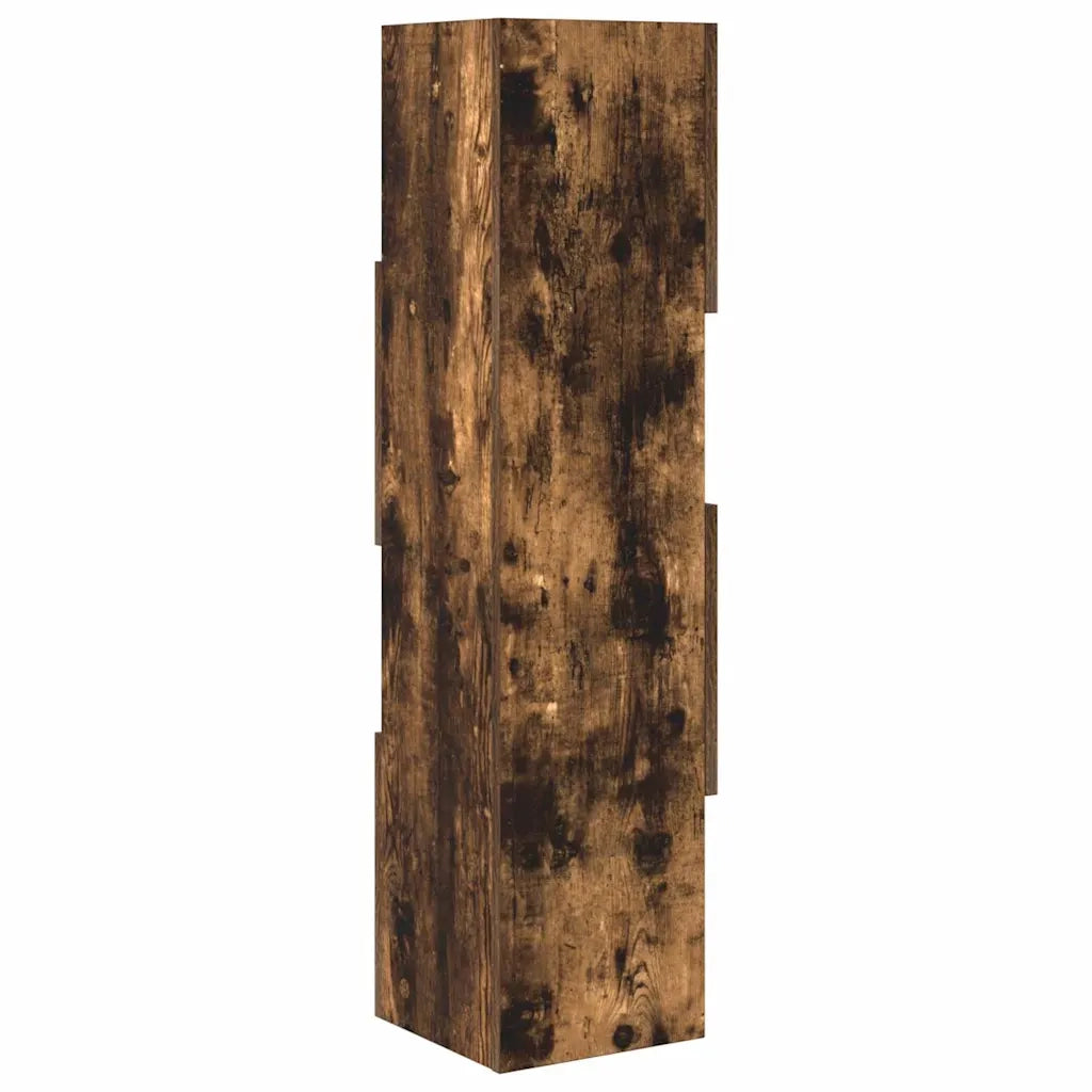 Mobile angolare Rovere fumé 25,5x25x102cm Legno multistrato 889809