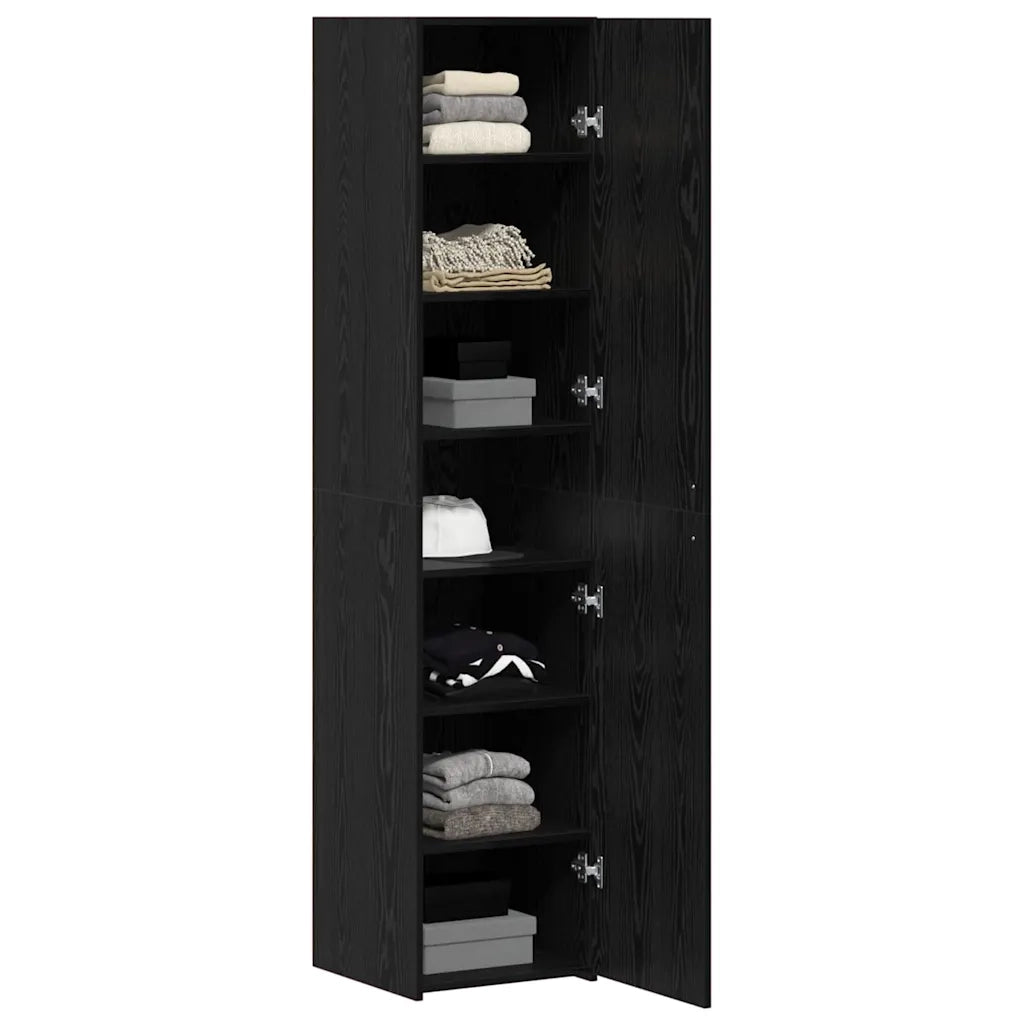 Credenza Rovere Nero 40 x 42,5 x 185 cm 3365581