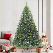 Albero di Natale artificiale con 300 LED Verde 210 cm PE e PVC 3397857
