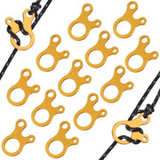 Fibra di alluminio per tende, corda di tensione, 12 pezzi, blocco di tensione, accessori per tende per campeggio, picnic, escursioni estive