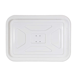 Specchio di sicurezza 50x70 cm infrangibile con strisce catarifrangenti bianche e rosse