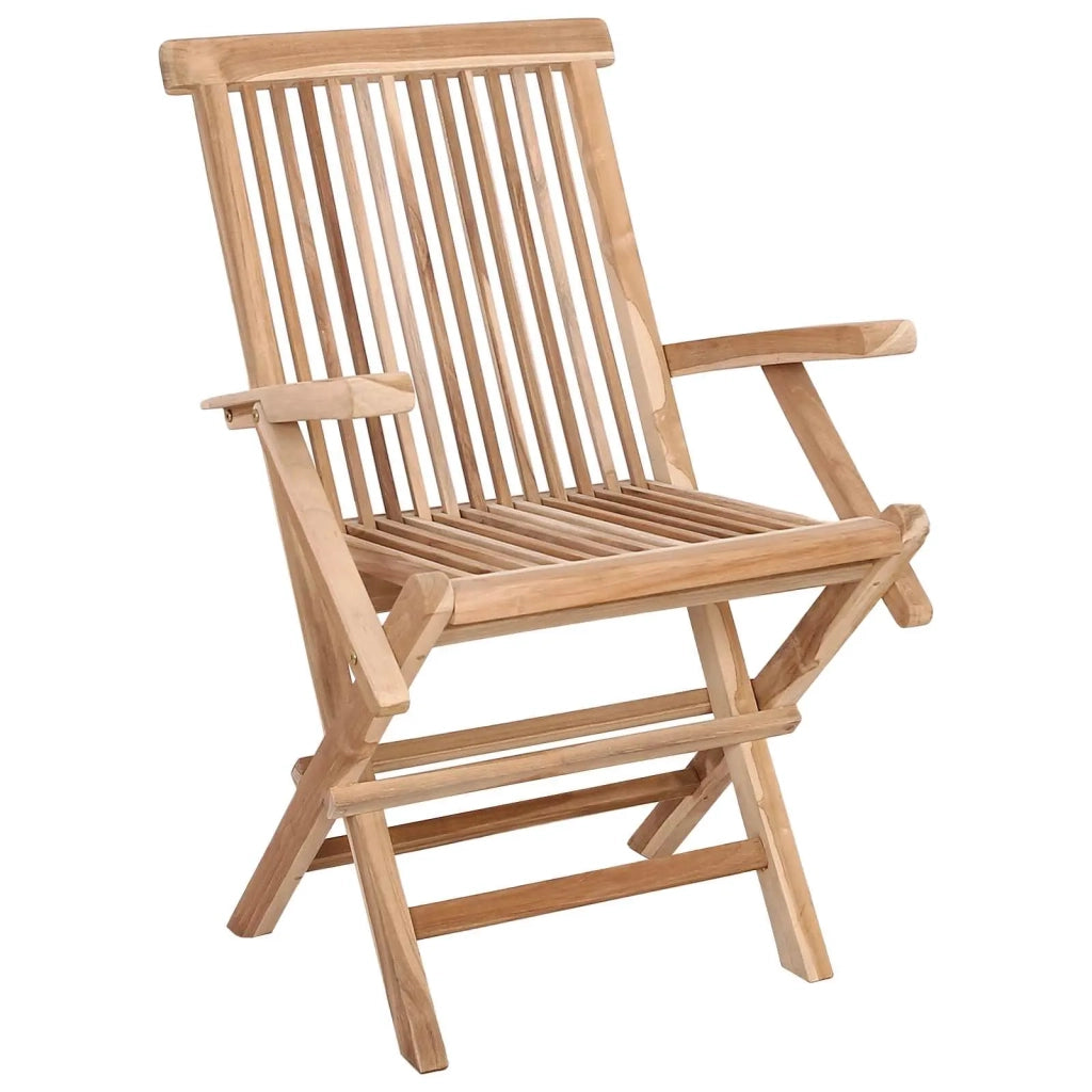 Set di Mobili da Giardino 7 pz Naturale Legno di teak solido 3418861