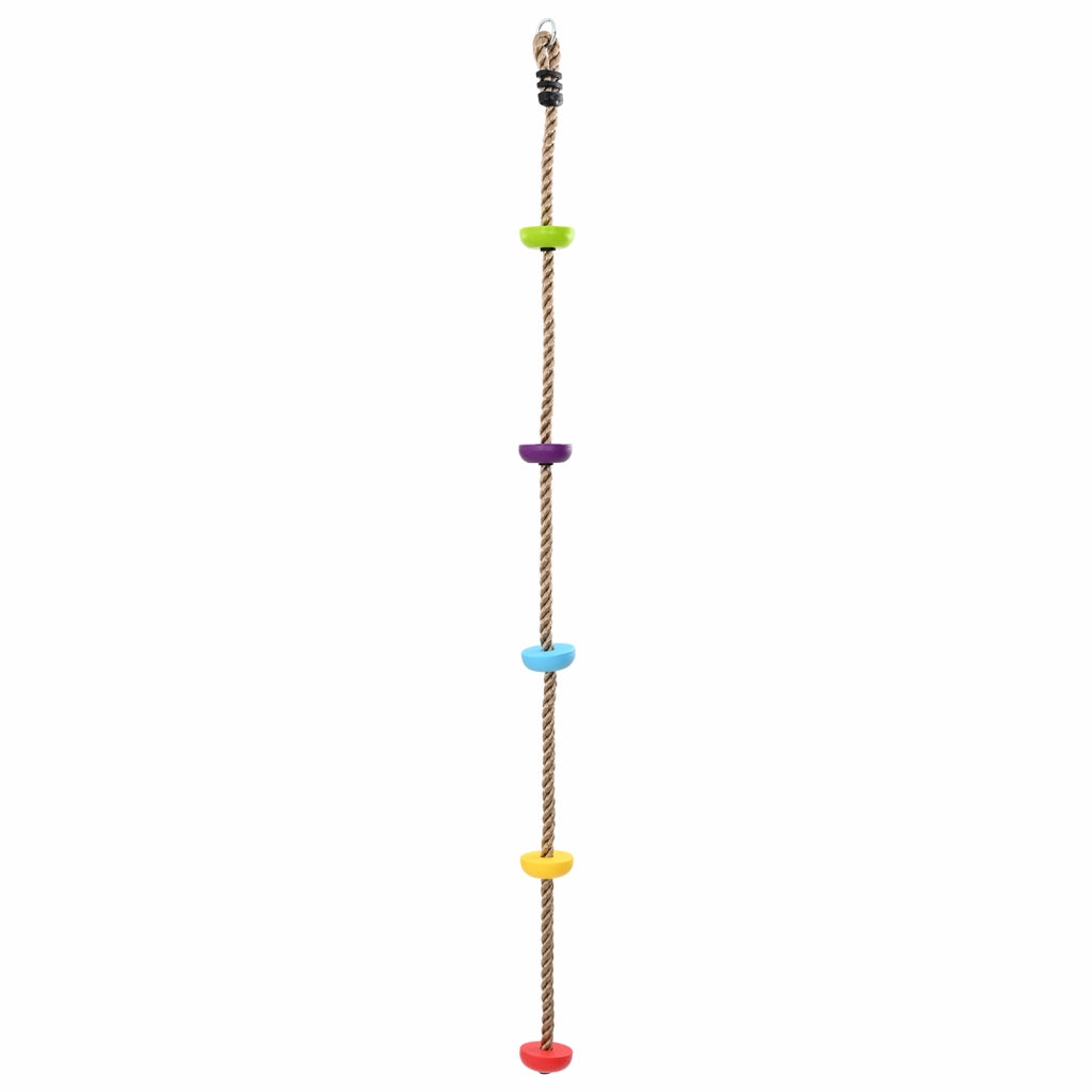 Corda da Arrampicata per Bambini con Piattaforme - 200 cm
