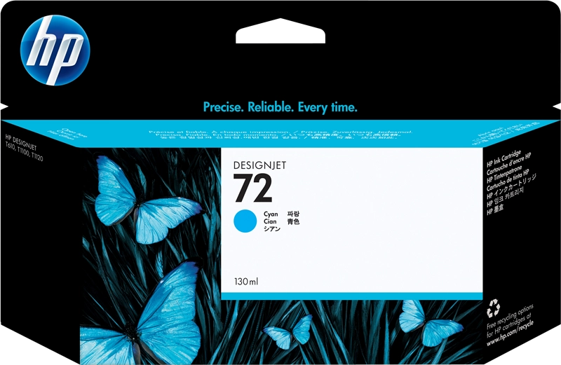 HP Cartuccia inchiostro ciano 72, 130 ml