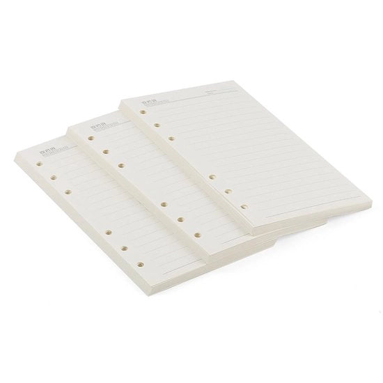 Pacchetto di 3 fogli di carta navigherabile - 120 pagine/60 vel A6 - carta a righe - diario DIY - penna aereodinamica - carta per appunti