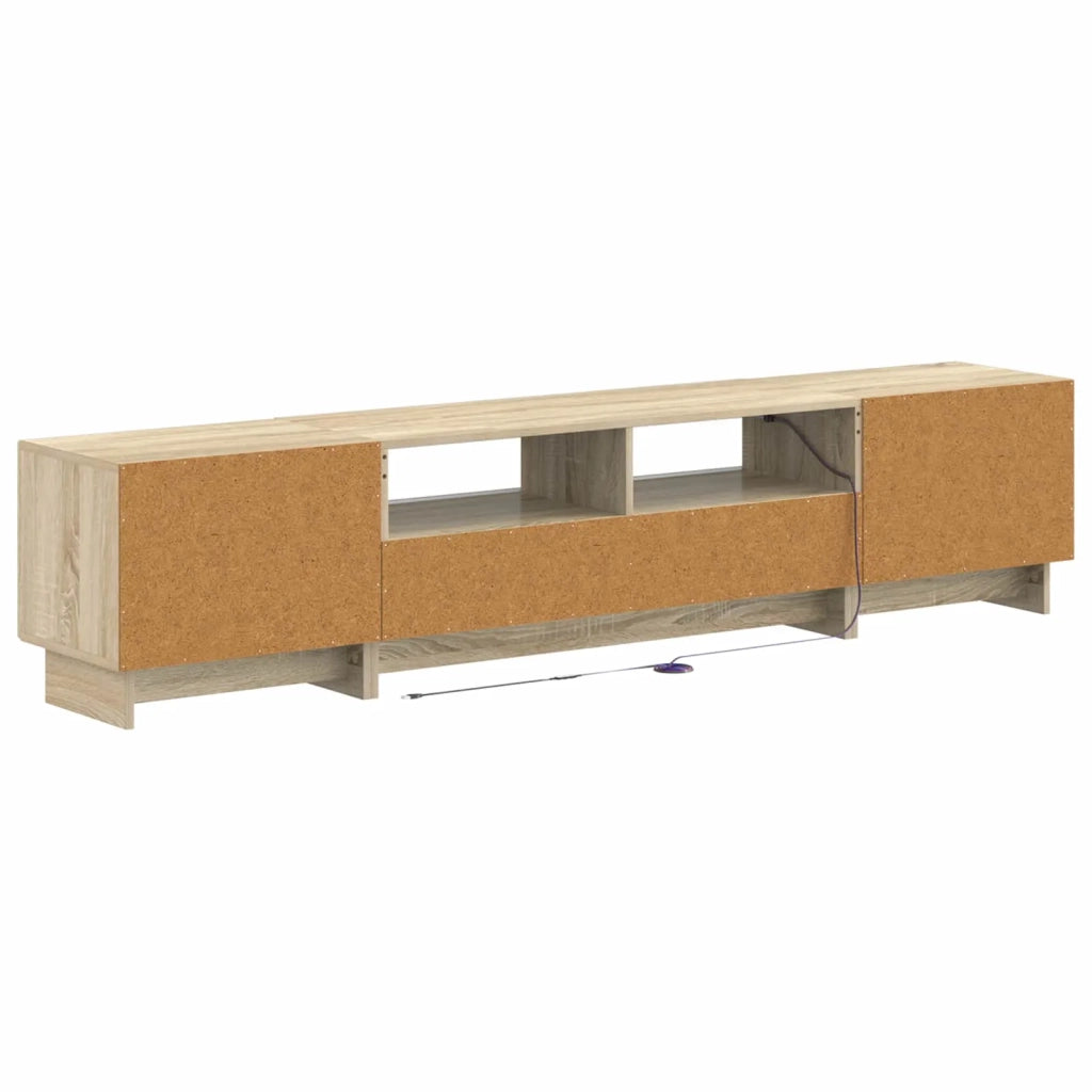 Mobile TV LED a 5 pezzi Rovere Sonoma Legno ingegnerizzato 3416416