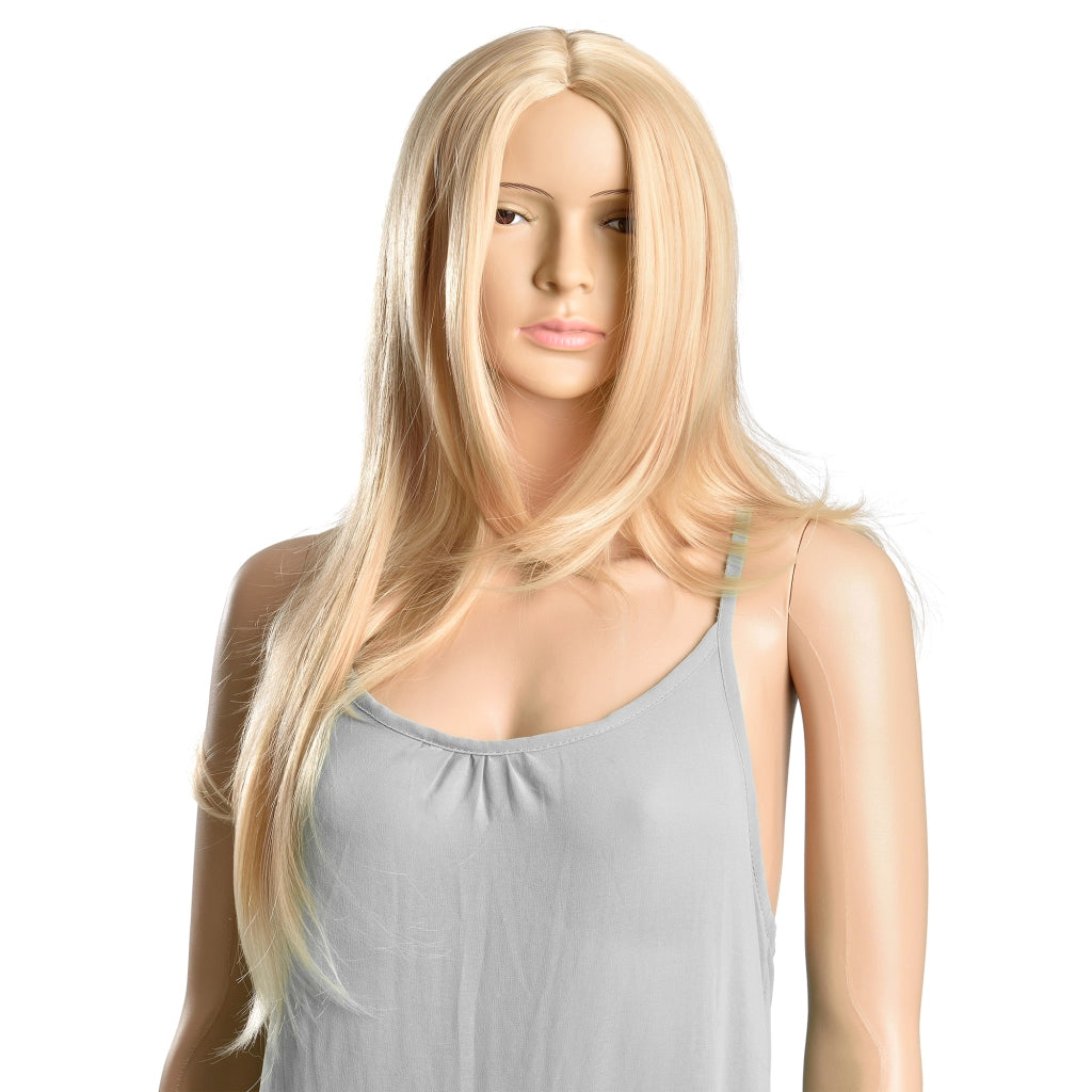 Parrucca da donna capelli voluminosi (lunghi 61cm ang) capelli lunghi / capelli finti - bionda [in.tec]