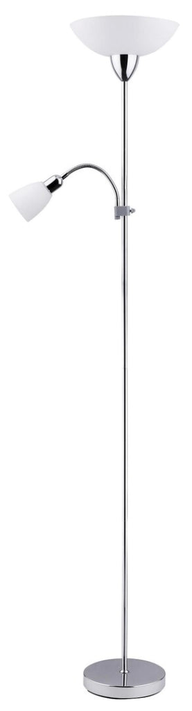 Lampada da terra Rabalux Diana cromo E27/E14 con lettura
