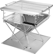 Griglia BBQ Opvouabile in Acciaio Inox - Extra Large MT-055