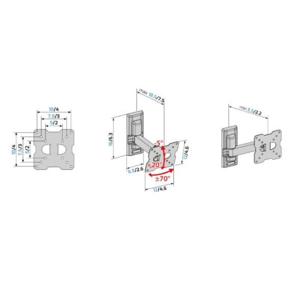 Staffa muro flatstyle fr 100 - 580457