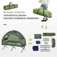 – Tenda da Campeggio Moderno e Stabile 193 x 78 x 160cm Verde