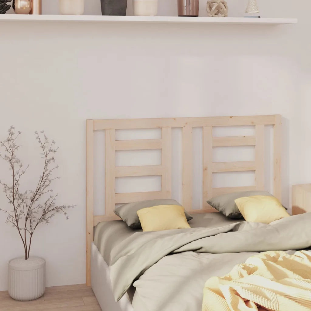 Testiera per Letto 126x4x100 cm in Legno Massello di Pino 818810