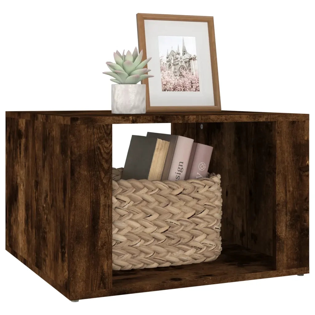 Comodino Rovere Fumo 57x55x36 cm in Legno Multistrato cod mxl 30166