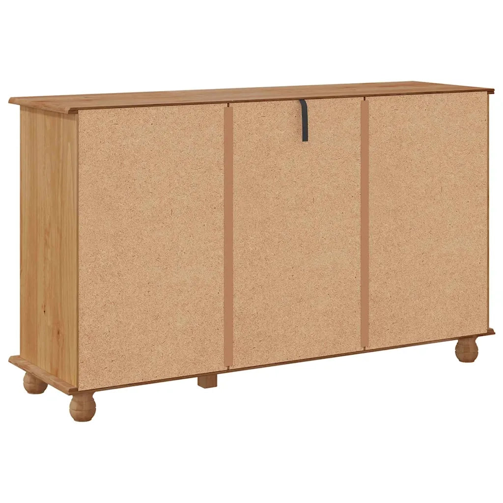 Credenza-Buffet-Armadio da cucina ASKIM 133,5 x 40 x 79 cm Legno di pino massello 686263
