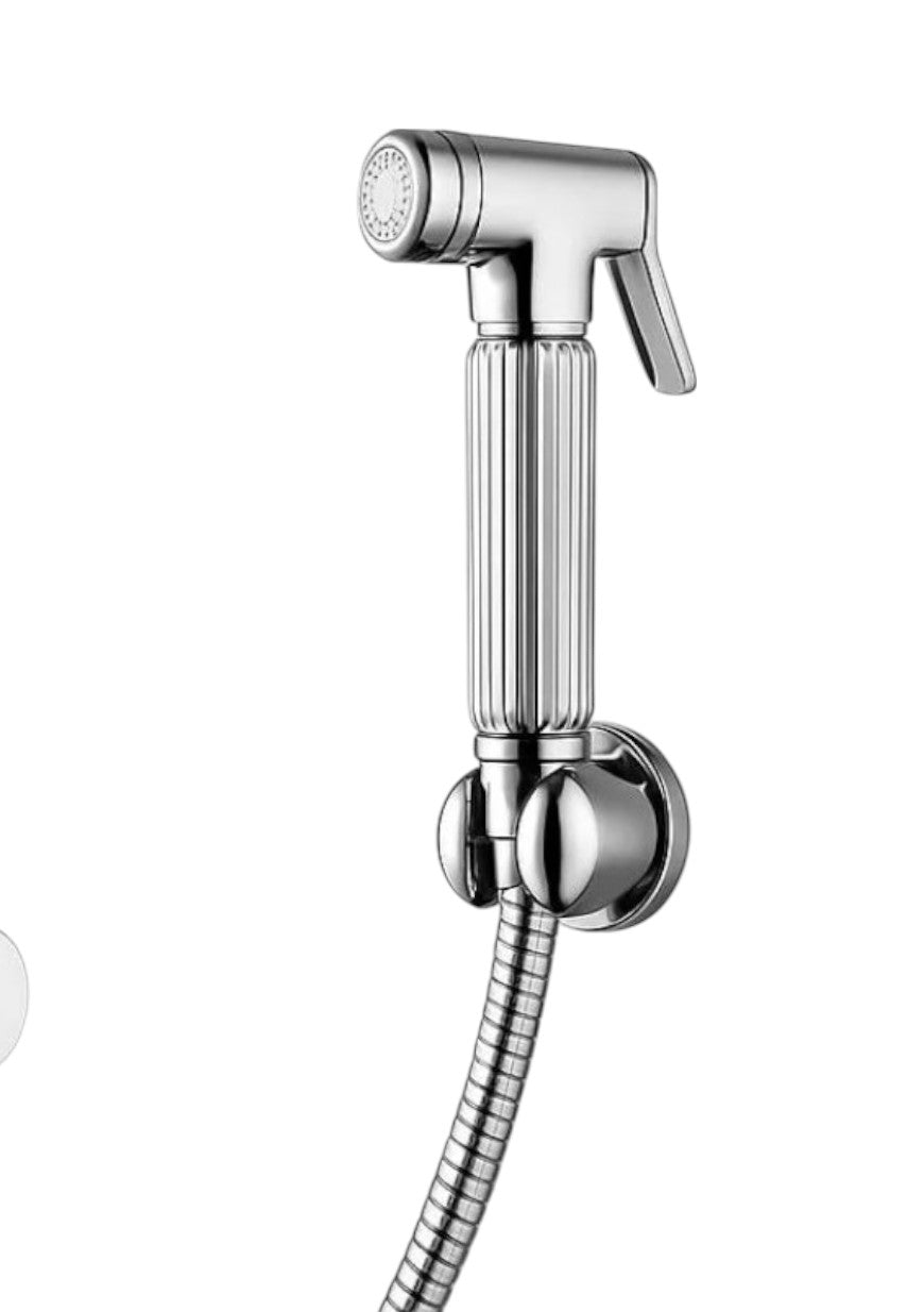 Set idroscopino con rubinetto tutto in ottone,flessibile 120 cm