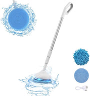Spin Scrubber Elettrico Portatile con Manubrio Regolabile per Bagno e Cucina