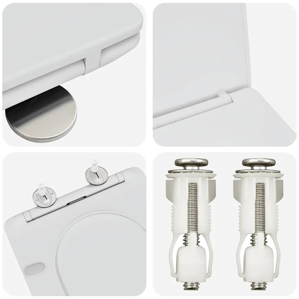 Sedile del WC Bianco 47 x 36 x 3,4 cm Duroplast CFW7329705