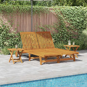 Lettino da sole Marrone Legno di Acacia Massello 3407698