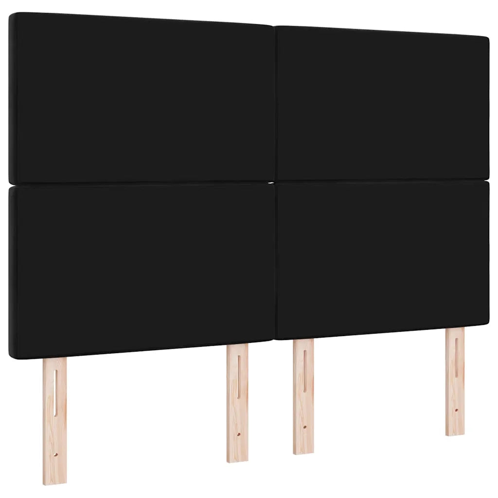 Testiera con testiera Nero 144 cm Pelle Sintetica 3337760