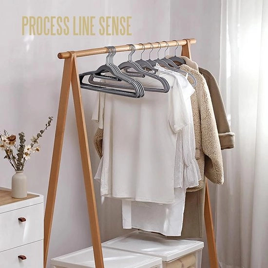 Hangers per abbigliamento in velluto spazievendenti con 360° gancio rotativo per diverse tipologie di capi
