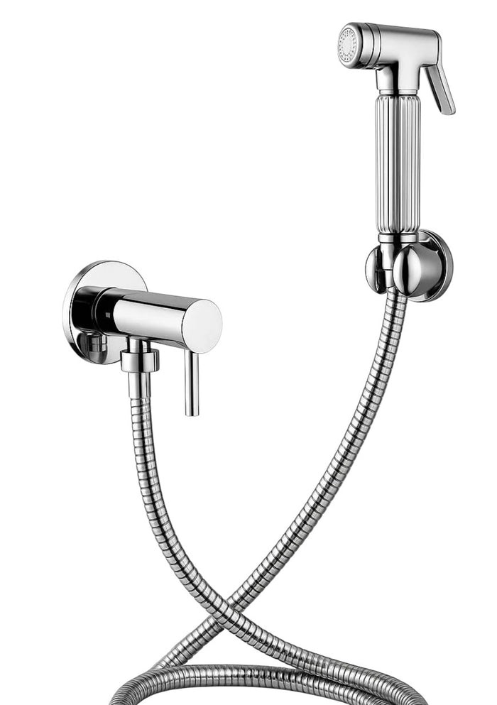 Set idroscopino con rubinetto tutto in ottone,flessibile 120 cm