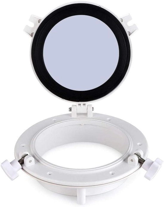 Patrijspoort 215mm per barche e camper con vetro resistente e accessori in acciaio inossidabile