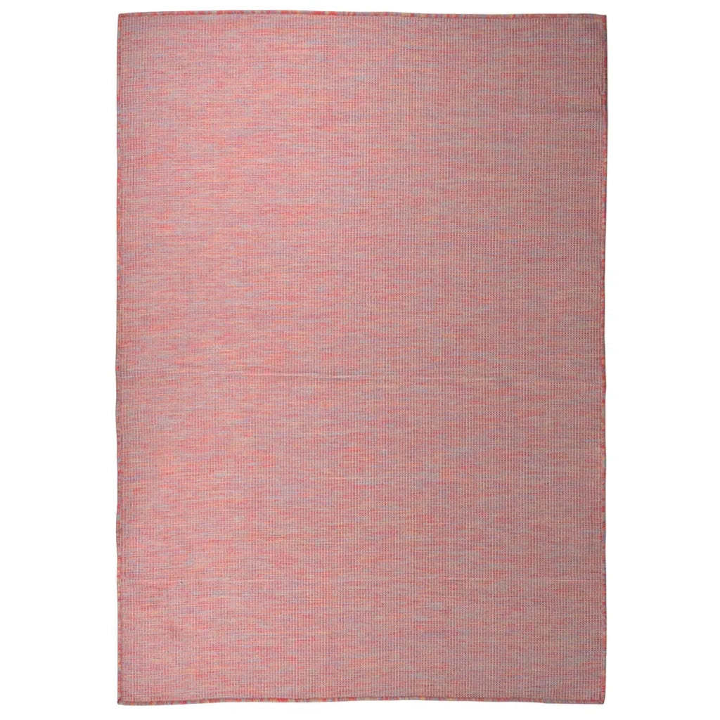 Tappeto da Esterni a Tessitura Piatta 140x200 cm Rosso cod mxl 67466