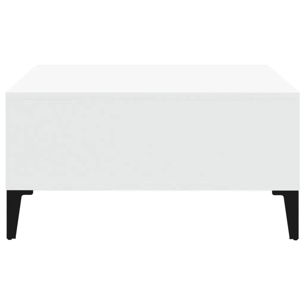 Tavolino da Salotto Bianco 60x60x30 cm in Legno Multistrato 805986