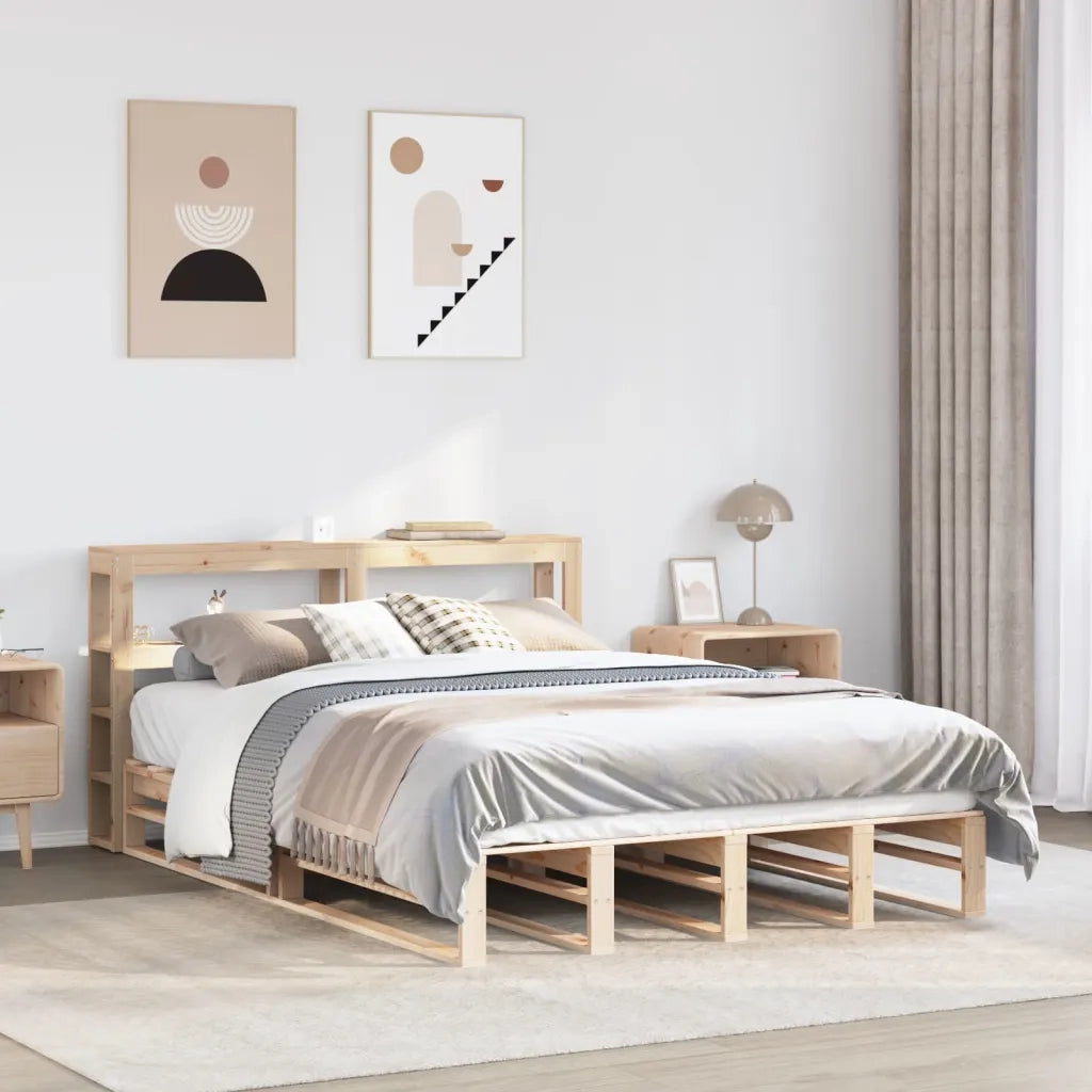 vidaXL Giroletto con Testiera 140x200 cm in Legno Massello di Pino
