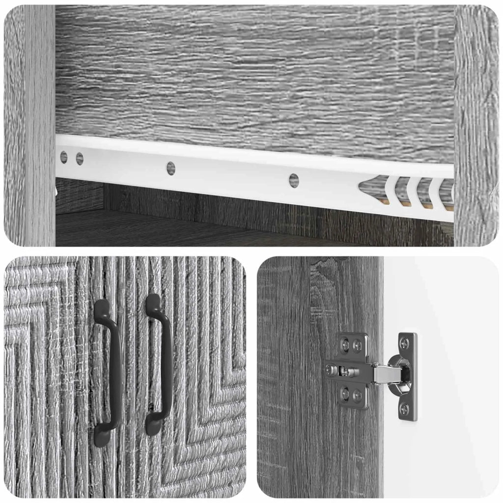 Set di armadi 2 pcs Sonoma grigio 66 x 34,5 x 90 cm 3416643