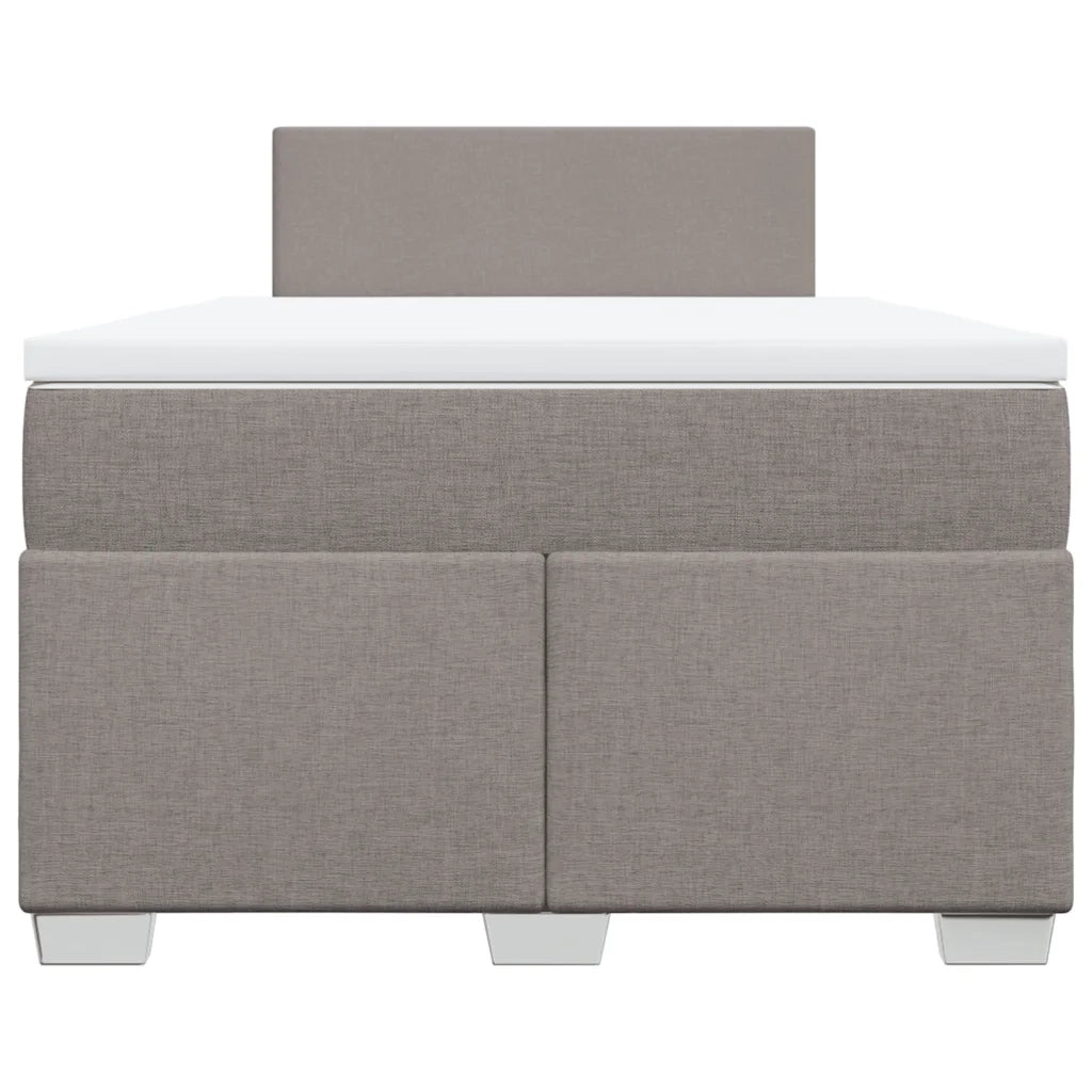 Giroletto a Molle con Materasso Tortora 120x190 cm in Tessuto 3285824