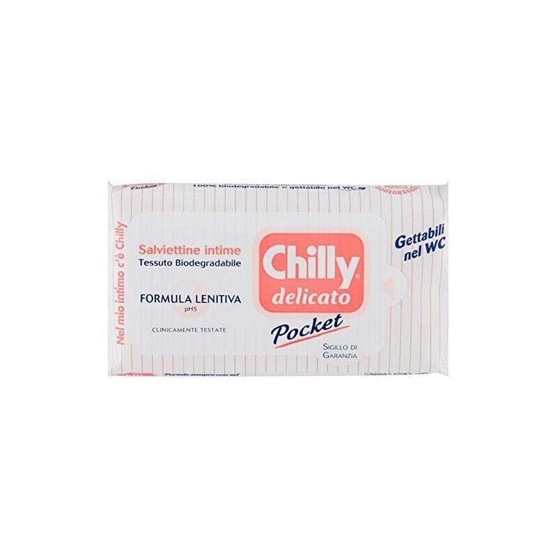 SET 3 CONFEZIONI DI CHILLY SALVIETTE INTIME 12 PZ DELICATE