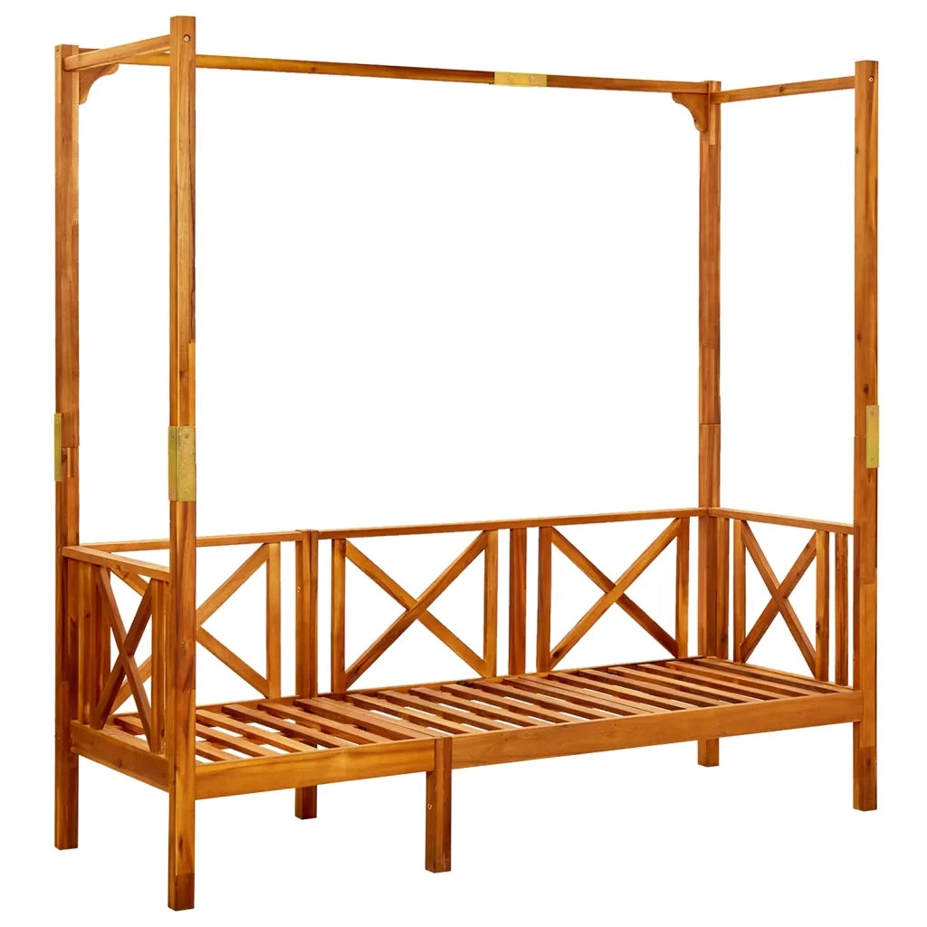 Panchina da Giardino | Panca da Giardino con Baldacchino Legno Massello di Acacia