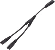 Divisore di cavo da 30 cm - IEC320 C8 Mannello a 2 x IEC320 C7 Femmina - Cavo senza scarto - PVC - 2,5 A/250 V - 1500W Potenza nominale