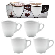 MAURY'S TAZZINE EXPRESS DA CAFFÈ IN SET DA 4 PEZZI IN COLORE BIANCO