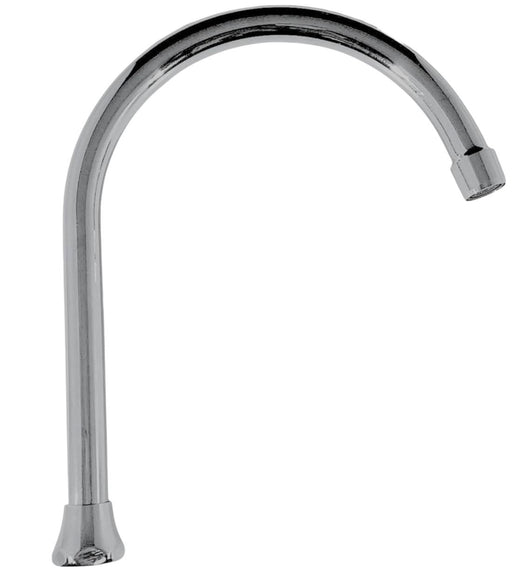 Canna alta ad ombrello, con attacco universale da 3/4, alta 25 cm cromata